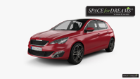 SPACEBED® - bed for car - Peugeot 308 5D Hatchback