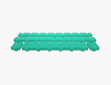 capa adicional - verde - 3 cm